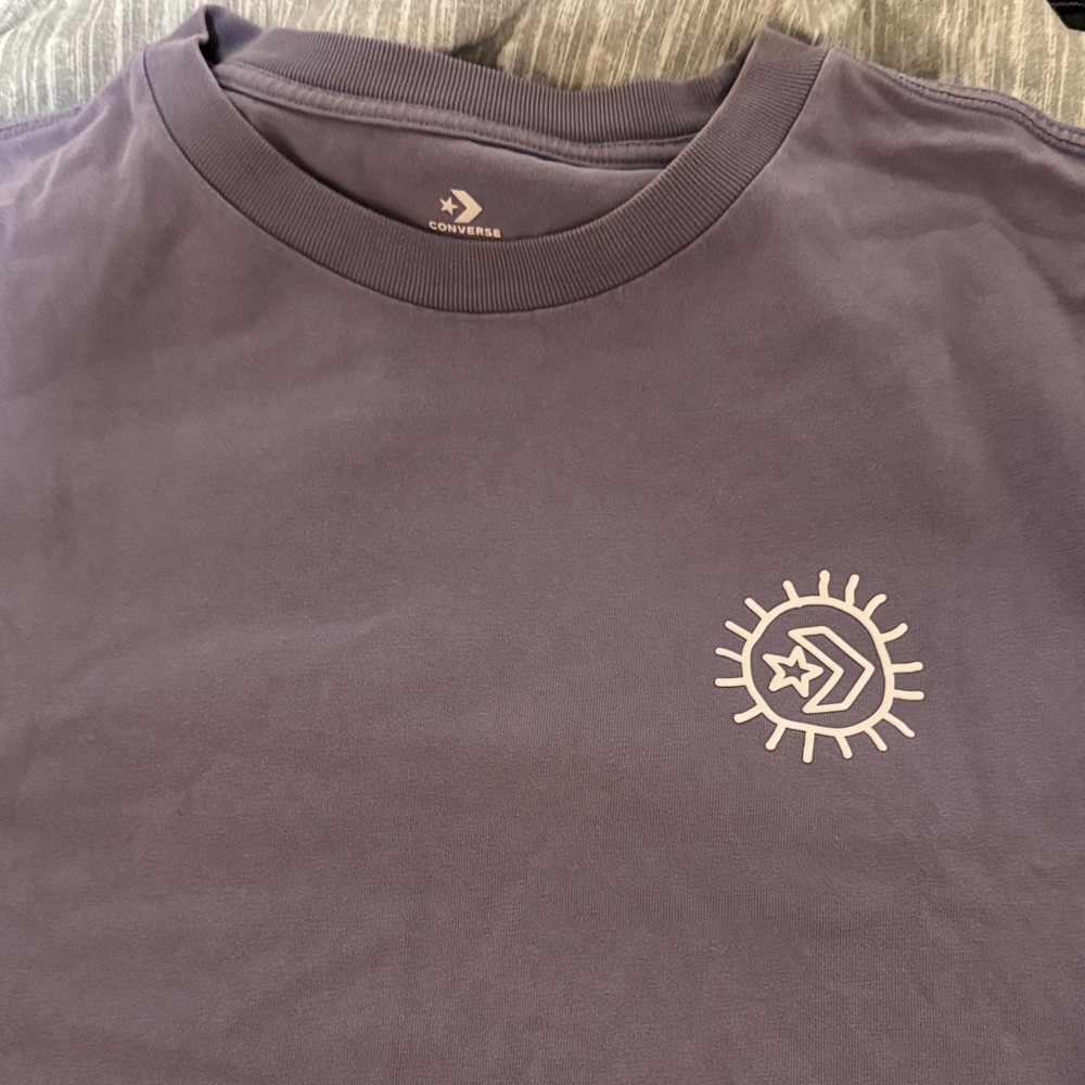 Converse Men's Tee in Lavender with Logo